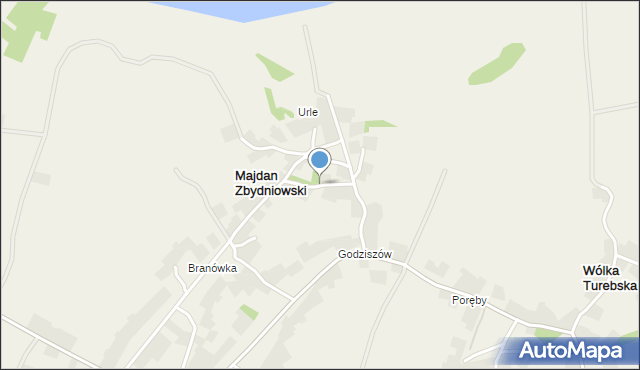 Majdan Zbydniowski, Majdan Zbydniowski, mapa Majdan Zbydniowski