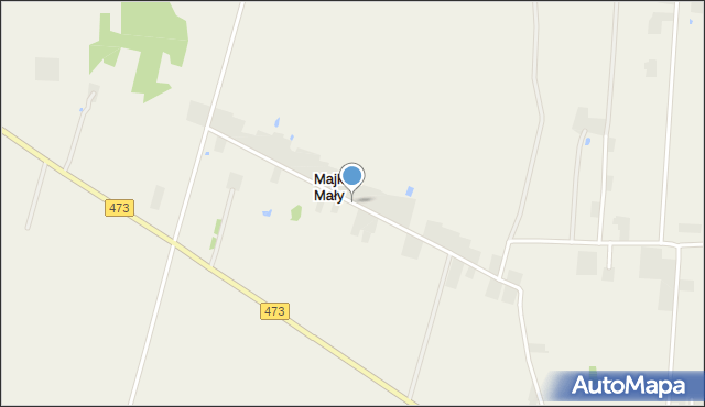 Majków Mały, Majków Mały, mapa Majków Mały