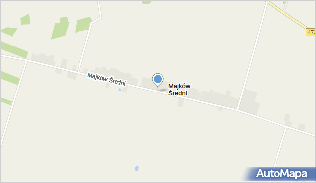 Majków Średni, Majków Średni, mapa Majków Średni