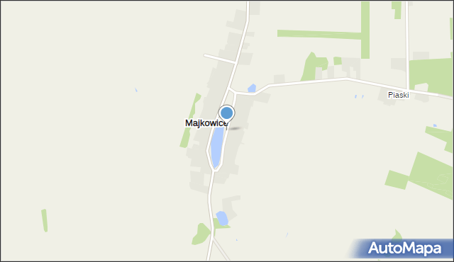 Majkowice gmina Ręczno, Majkowice, mapa Majkowice gmina Ręczno