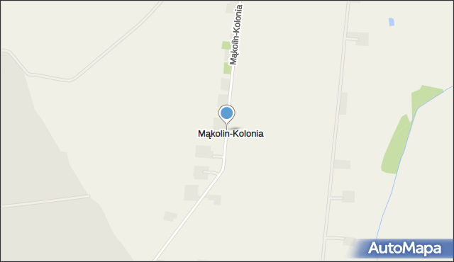 Mąkolin-Kolonia, Mąkolin-Kolonia, mapa Mąkolin-Kolonia