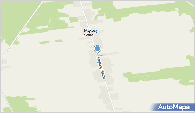 Mąkosy Stare, Mąkosy Stare, mapa Mąkosy Stare