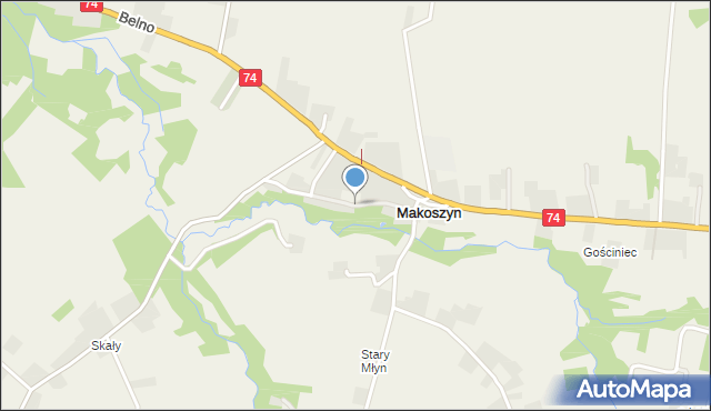 Makoszyn, Makoszyn, mapa Makoszyn