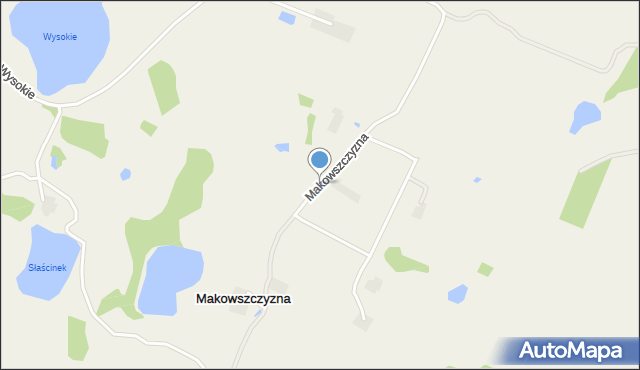 Makowszczyzna gmina Wiżajny, Makowszczyzna, mapa Makowszczyzna gmina Wiżajny