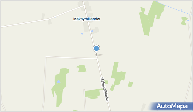 Maksymilianów gmina Przytyk, Maksymilianów, mapa Maksymilianów gmina Przytyk