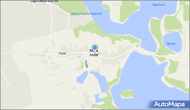 Mała Huta gmina Suwałki, Mała Huta, mapa Mała Huta gmina Suwałki