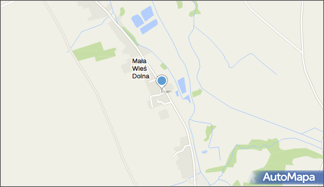 Mała Wieś Dolna, Mała Wieś Dolna, mapa Mała Wieś Dolna