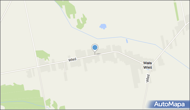 Mała Wieś gmina Mrozy, Mała Wieś, mapa Mała Wieś gmina Mrozy