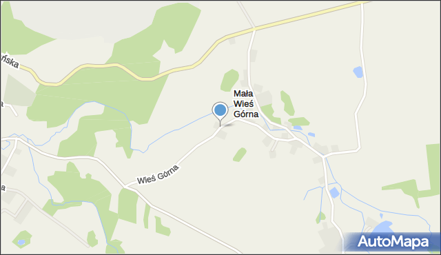 Mała Wieś Górna, Mała Wieś Górna, mapa Mała Wieś Górna