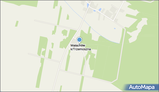 Małachów k/Trzemoszna, Małachów k/Trzemoszna, mapa Małachów k/Trzemoszna