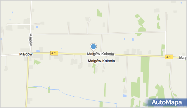 Małgów-Kolonia, Małgów-Kolonia, mapa Małgów-Kolonia