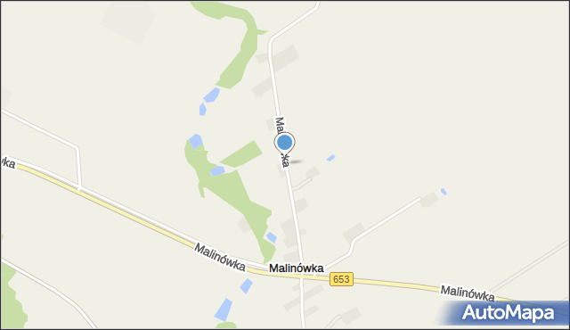 Malinówka gmina Bakałarzewo, Malinówka, mapa Malinówka gmina Bakałarzewo