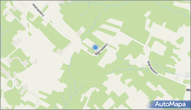 Manasterz gmina Jawornik Polski, Manasterz, mapa Manasterz gmina Jawornik Polski