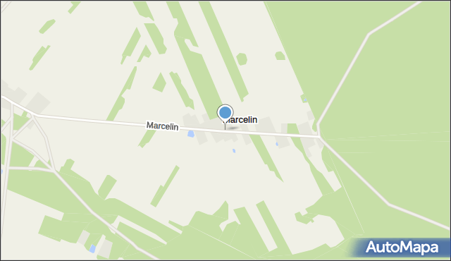 Marcelin gmina Dobre, Marcelin, mapa Marcelin gmina Dobre