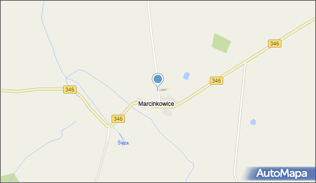 Marcinkowice gmina Żórawina, Marcinkowice, mapa Marcinkowice gmina Żórawina