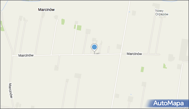 Marcinów gmina Kawęczyn, Marcinów, mapa Marcinów gmina Kawęczyn