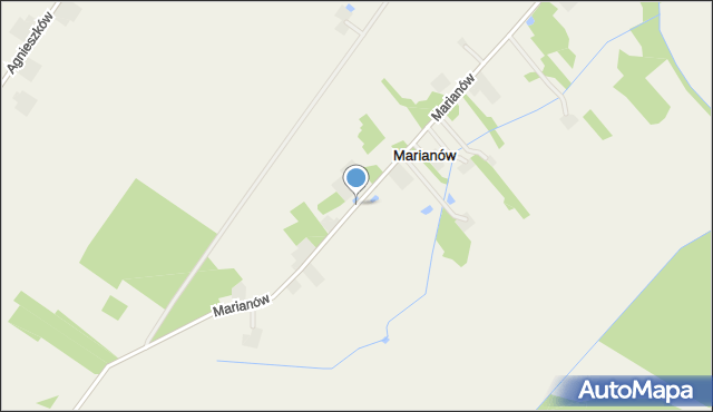 Marianów gmina Koźminek, Marianów, mapa Marianów gmina Koźminek