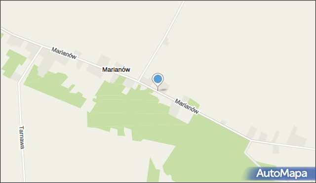 Marianów gmina Sędziszów, Marianów, mapa Marianów gmina Sędziszów