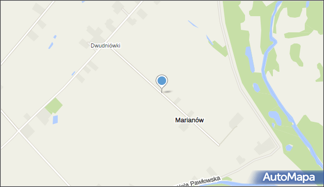 Marianów gmina Solec nad Wisłą, Marianów, mapa Marianów gmina Solec nad Wisłą