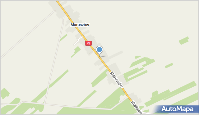 Maruszów gmina Lipsko, Maruszów, mapa Maruszów gmina Lipsko