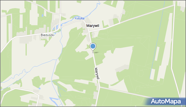 Marywil gmina Szydłowiec, Marywil, mapa Marywil gmina Szydłowiec