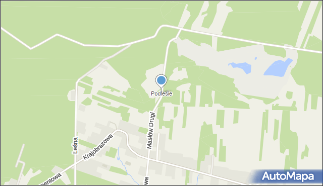Masłów Drugi, Masłów Drugi, mapa Masłów Drugi