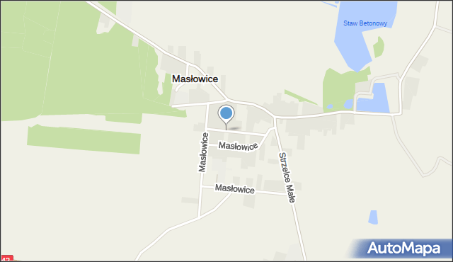 Masłowice powiat radomszczański, Masłowice, mapa Masłowice powiat radomszczański