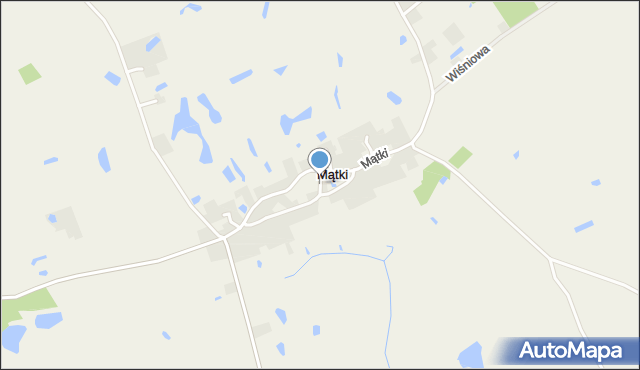 Mątki gmina Jonkowo, Mątki, mapa Mątki gmina Jonkowo