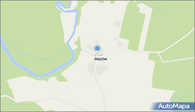 Mazów, Mazów, mapa Mazów