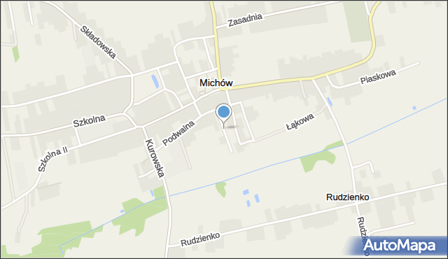 Michów powiat lubartowski, Magnoliowa, mapa Michów powiat lubartowski