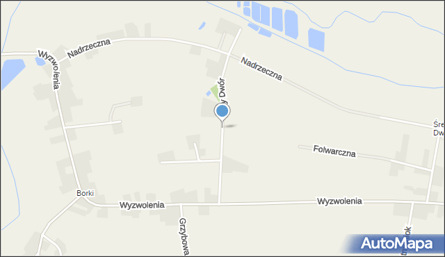 Mizerów, Mały Dwór, mapa Mizerów