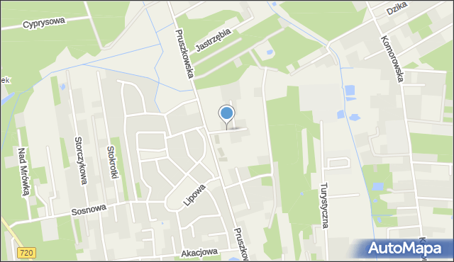 Nadarzyn powiat pruszkowski, Malwy, mapa Nadarzyn powiat pruszkowski