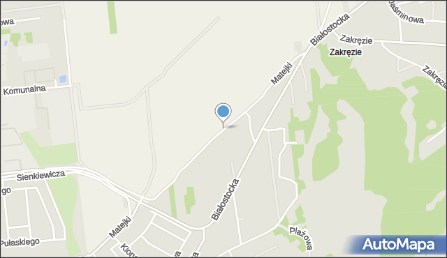 Natalin gmina Wyszków, Matejki Jana, mapa Natalin gmina Wyszków