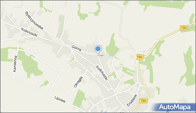 Niegowonice, Małobądzka, mapa Niegowonice