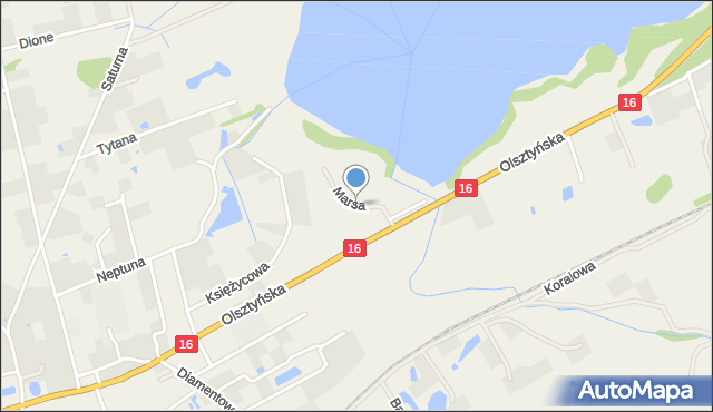 Nowa Wieś gmina Iława, Marsa, mapa Nowa Wieś gmina Iława