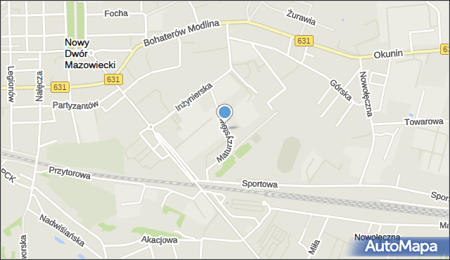 Nowy Dwór Mazowiecki, Maturzystów, mapa Nowy Dwór Mazowiecki