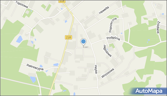 Nowy Dwór Wejherowski, Mahoniowa, mapa Nowy Dwór Wejherowski