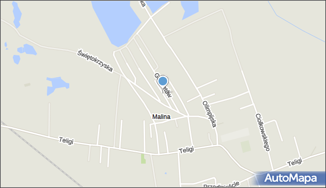 Opole, Małgorzaty, mapa Opola