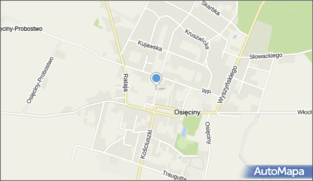 Osięciny, Matuszewskiego, ks., mapa Osięciny