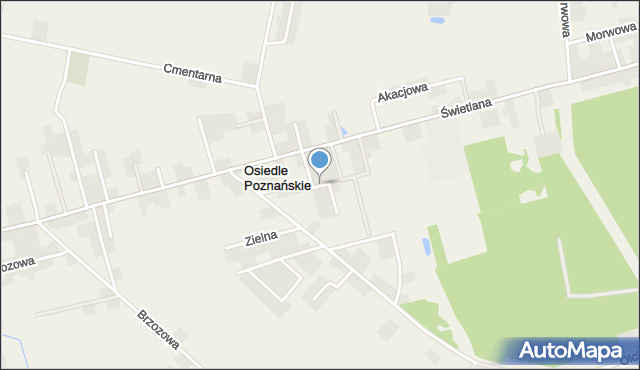 Osiedle Poznańskie, Malinowa, mapa Osiedle Poznańskie