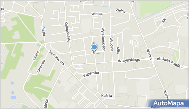 Ostrowiec Świętokrzyski, Matejki Jana, mapa Ostrowiec Świętokrzyski