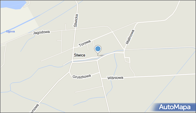 Otmuchów, Malinowa, mapa Otmuchów