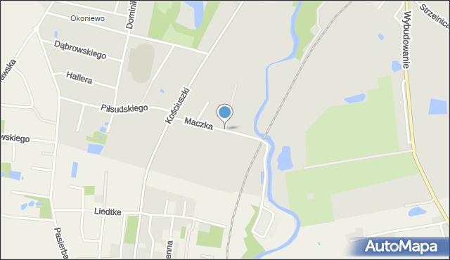 Pelplin, Maczka Stanisława, gen., mapa Pelplin