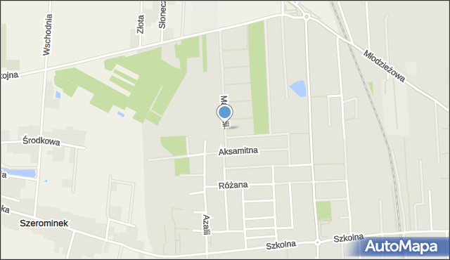 Płońsk, Magnolii, mapa Płońsk