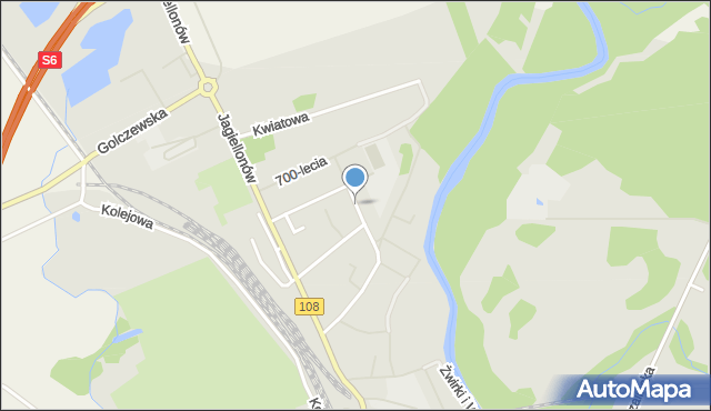 Płoty powiat gryficki, Matejki Jana, mapa Płoty powiat gryficki