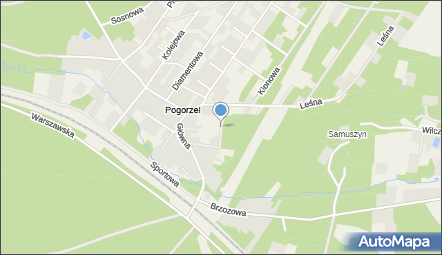 Pogorzel gmina Celestynów, Maciejki, mapa Pogorzel gmina Celestynów