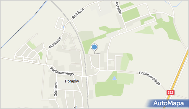 Porajów, Mała, mapa Porajów