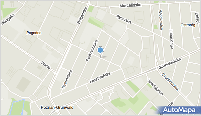 Poznań, Marszałkowska, mapa Poznania