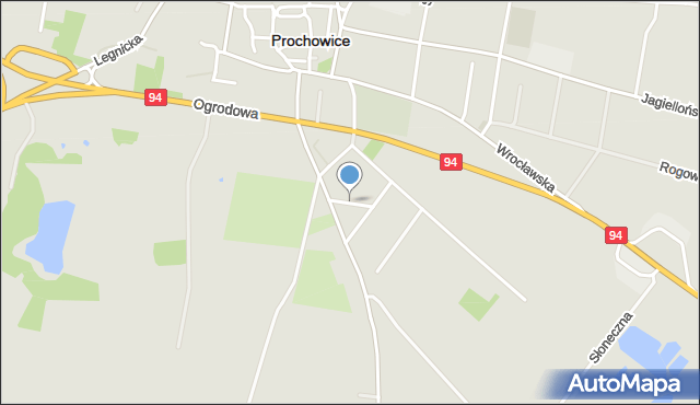 Prochowice, Mała, mapa Prochowice