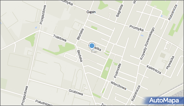 Pruszków, Magnolii, mapa Pruszków